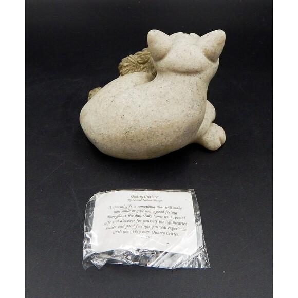 Quarry Critters Cari & Don Cat Puppy Dog Second Nature Design 2001 No 46482 - Picture 4 of 9